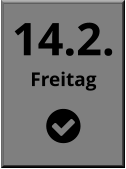 14.2. Freitag  
