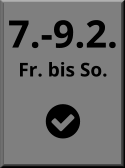 7.-9.2. Fr. bis So.  