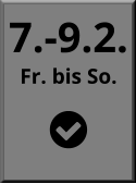 7.-9.2. Fr. bis So.  
